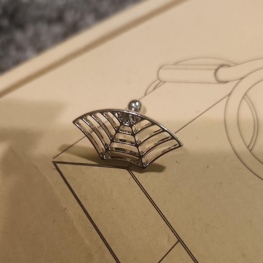 Spiderweb Earring Piercing